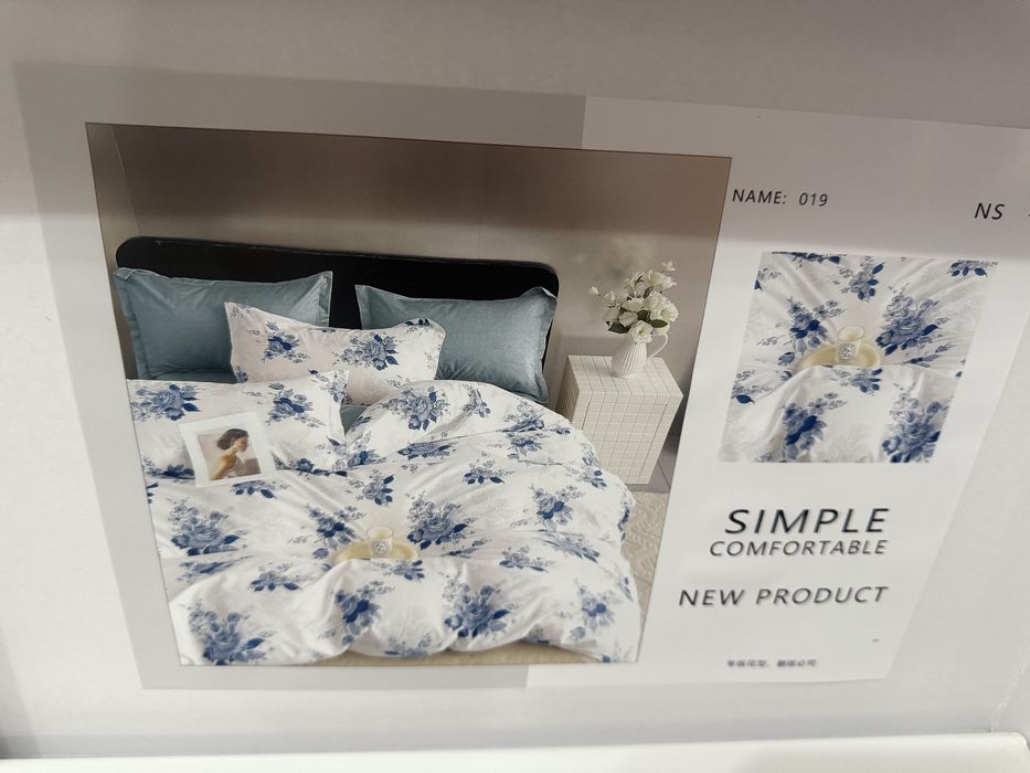 Двуспальный комплект постельного белья . Хлопок