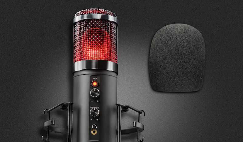 Microfon streaming Trust GXT256 EXXO, Iluminare RGB