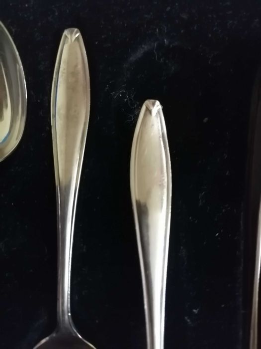 2 seturi lingurite argint masiv 87+82 gr
