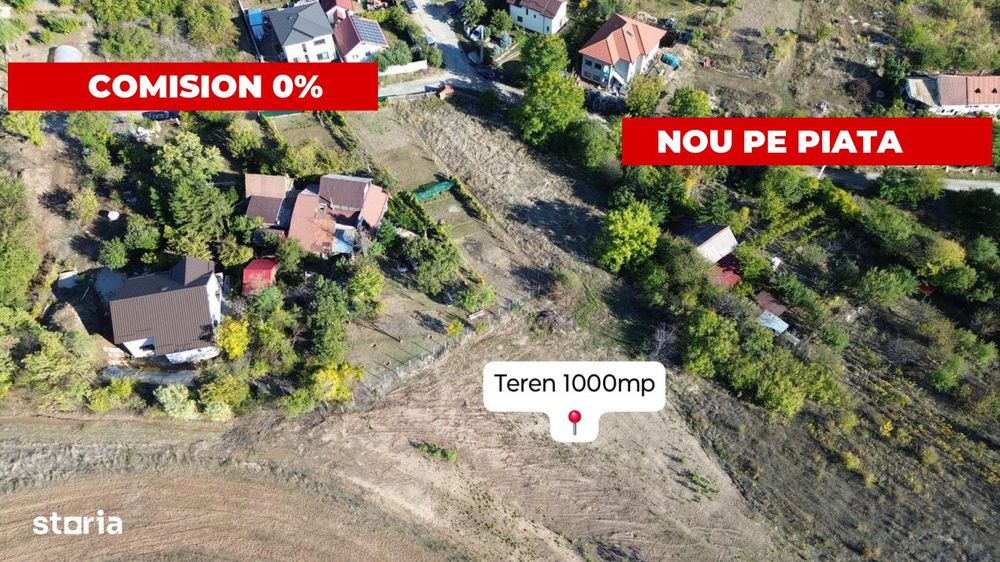Teren 1000 mp intravilan, 47m deschidere, Satul de vacanta Carcea!