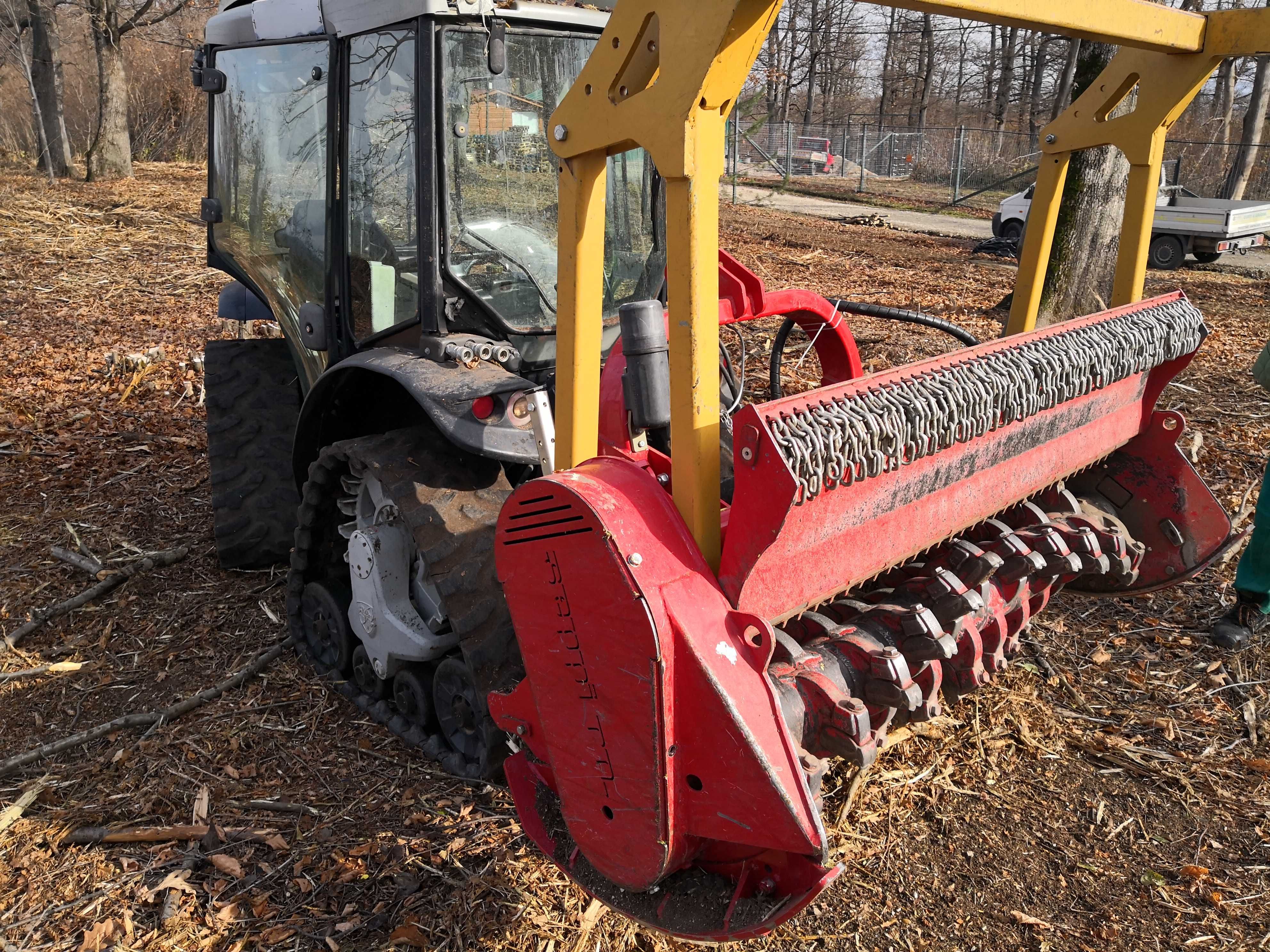 Tractor senilat Carraro Mach4 si Seppi Midiforst 175 ptr. defrisari