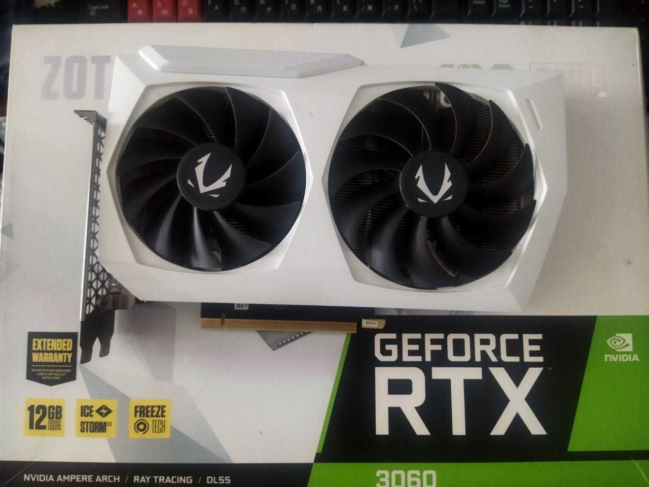 Видеокарта Zotac GAMING RTX 3060 AMP White Edition 12GB 192bit/G6