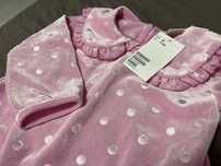 Rochita catifea H&M, fete , marimea 80, 12 luni