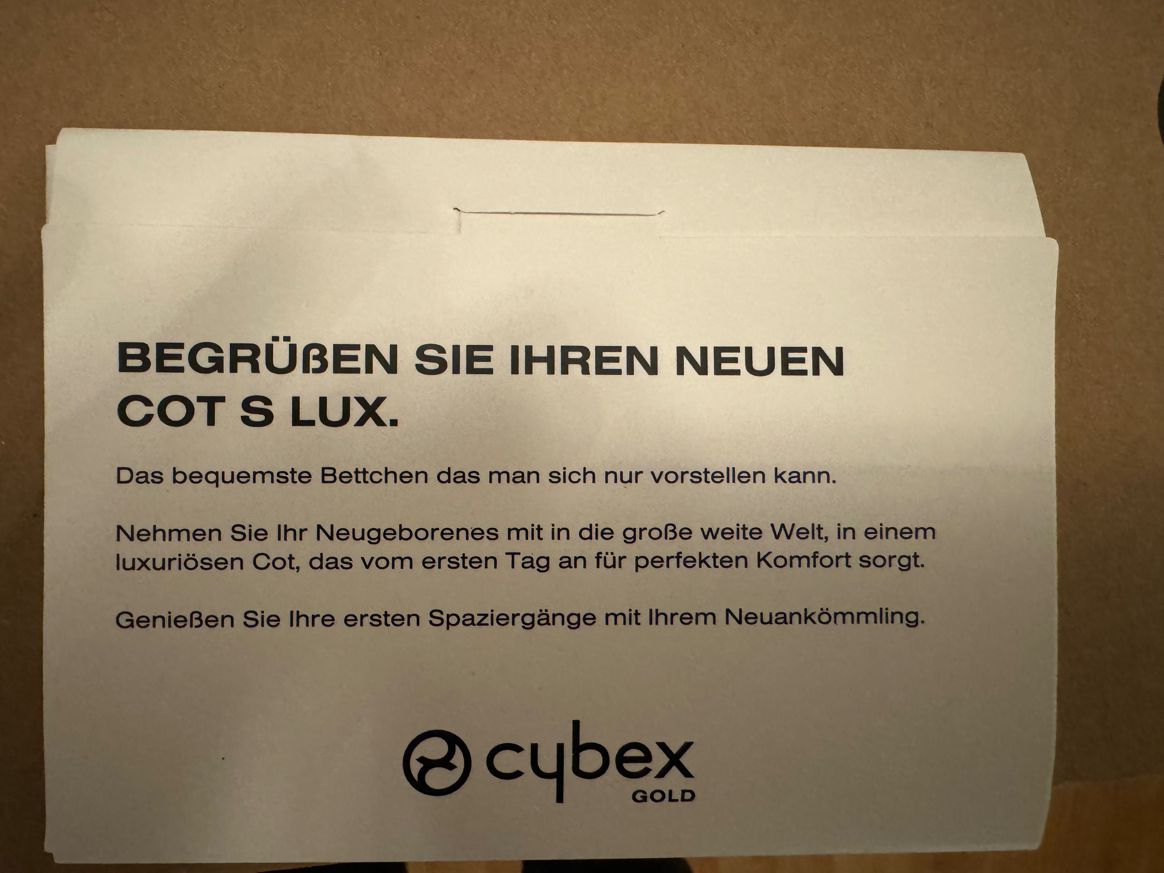 Кош за новородено Cybex Cot S Lux + подарък