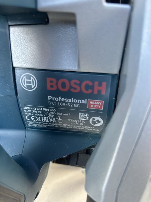 Bosch GKT 18V-52GC circular prin plonjare
