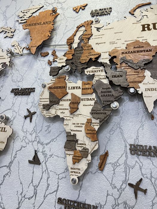 3D Dunyo xaritalari - 3Д Карта мира