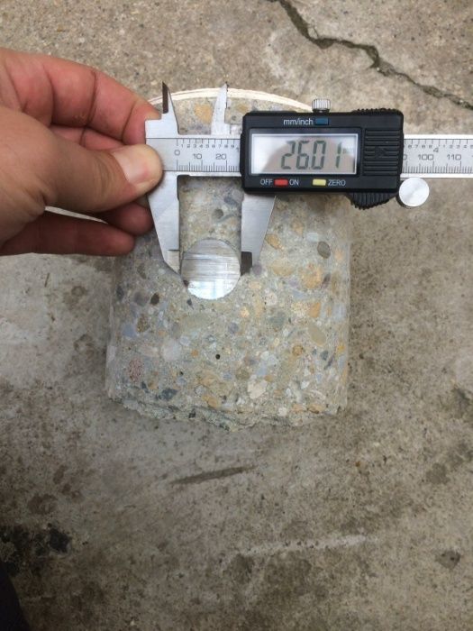 Carotare gaură hotă, centrală termică, 100-180mm beton armat, cărămidă