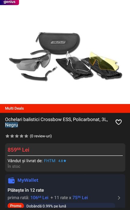 Ochelari balistici crossbow ESS