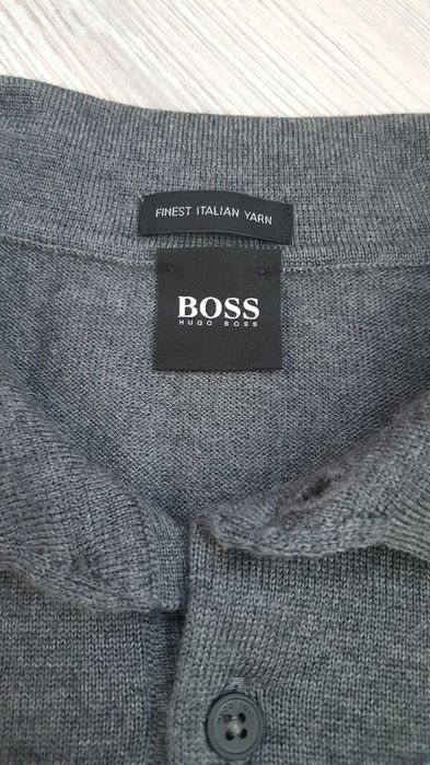 Нова сива мъжка блуза с дълъг ръкав HUGO BOSS р-р XXl