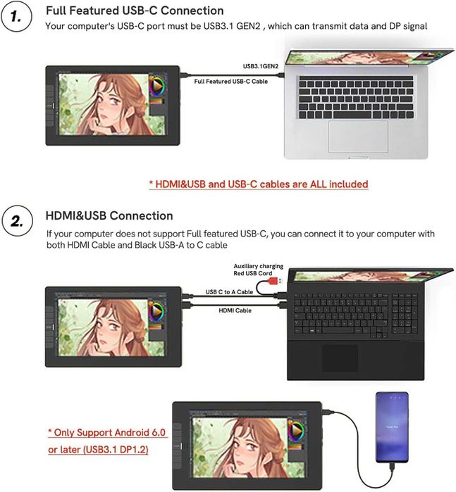 Tableta Grafica Veikk Display VK1200-V2 Negru