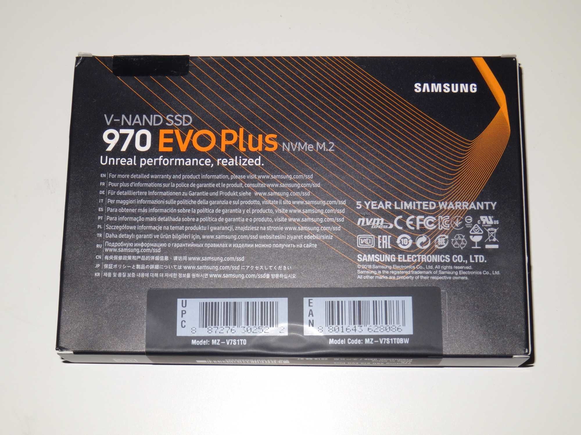 SSD Samsung 970 EVO Plus, 1TB, M.2 2280, PCIe Gen 3.0 x 4, NVMe 1.3