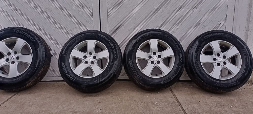 Set jante aliaj+cauciucuri de vara Dot 2023(225/70R16)