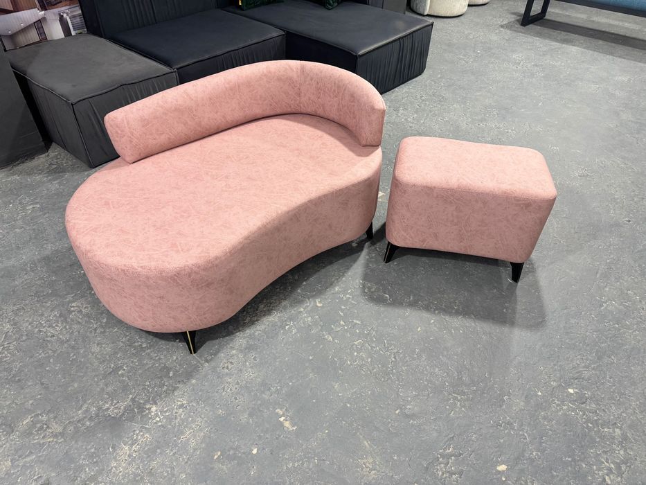 Мини диван+пуфик для дома офиса салона красоты