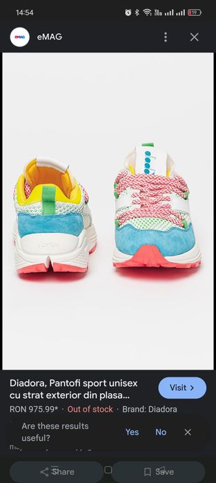 Diadora pantofi sport unisex mărimea 39