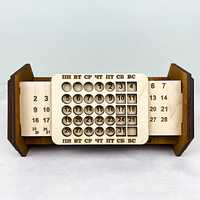 Органайзер настольный с вечным календарем для канцелярии