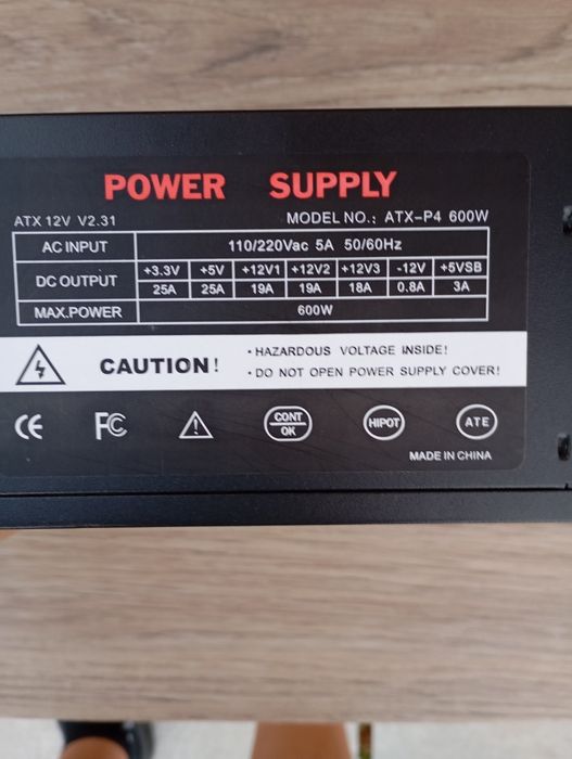 Sursa gigabyte 230v 600w