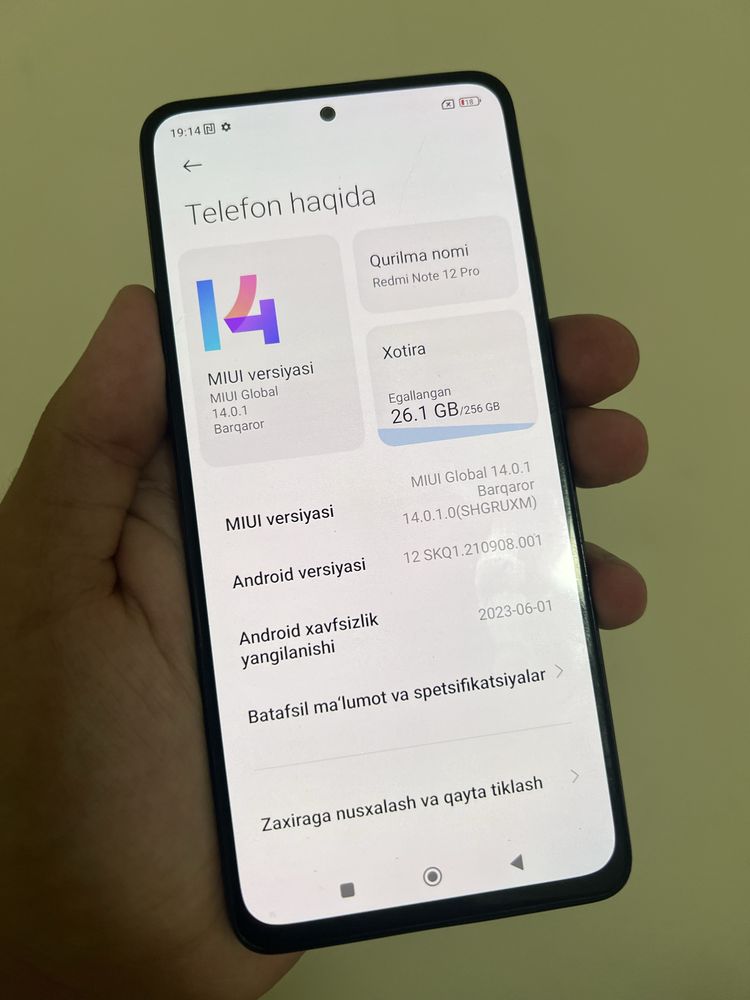 Redmi note 12 Pro 8/256 ideal