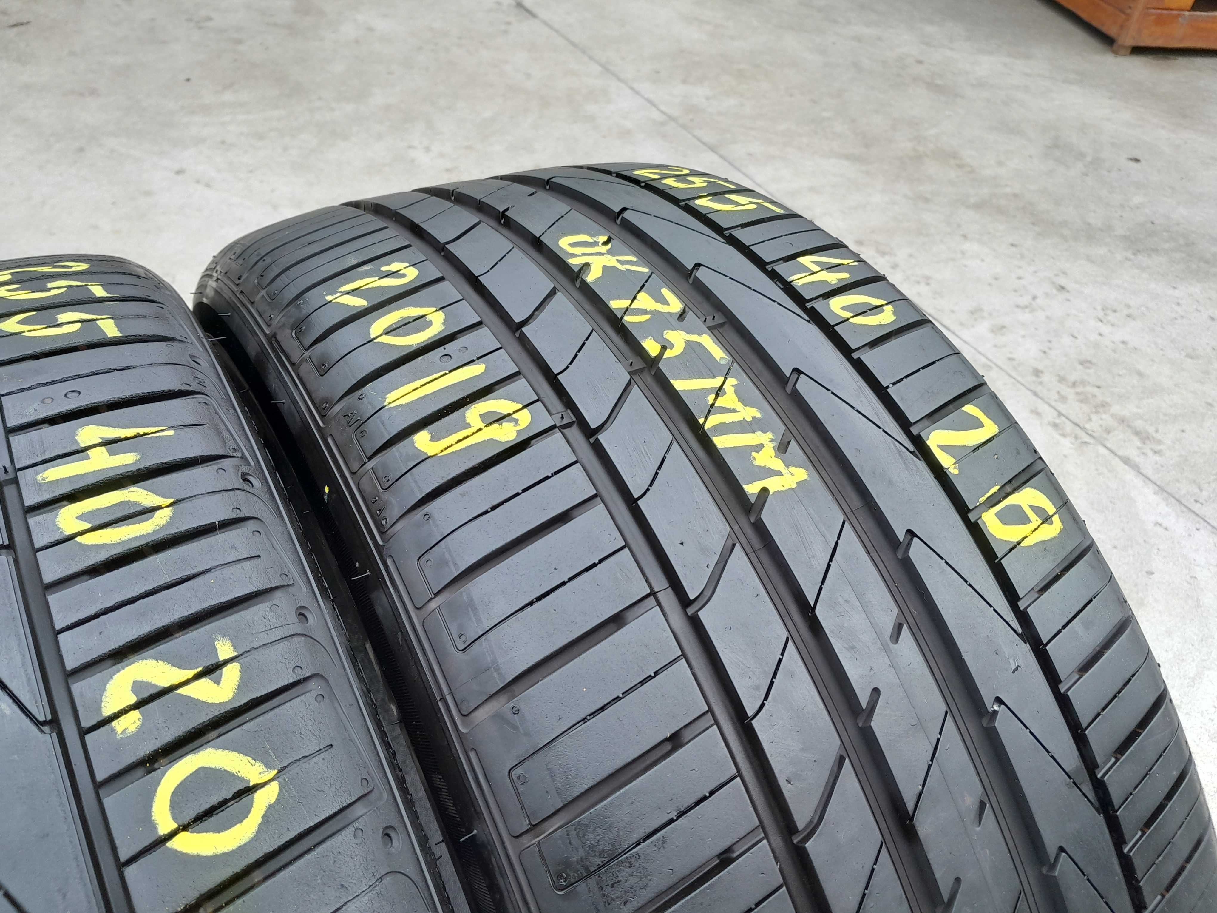 Doua anvelope de vara 255 40 20 hankook ventus S1 evo 2 cu 7,5 mm