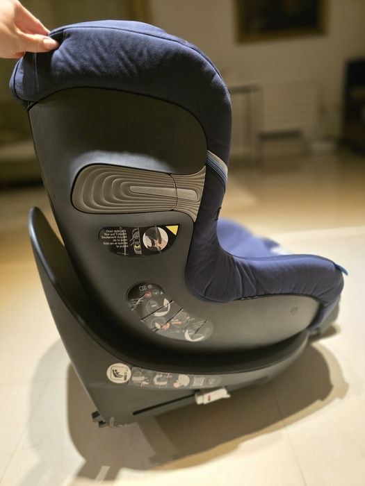 Scaun auto ISOFIX i-Size Cybex Sirona S cu Sensorsafe inclus, Navy Blu