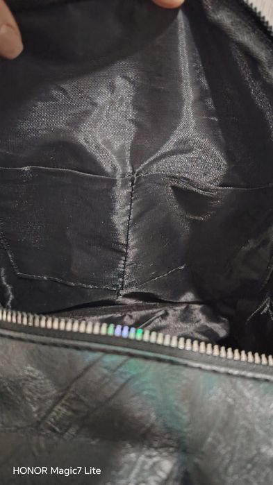 Ghiozdan imitație piele cu multe buzunare