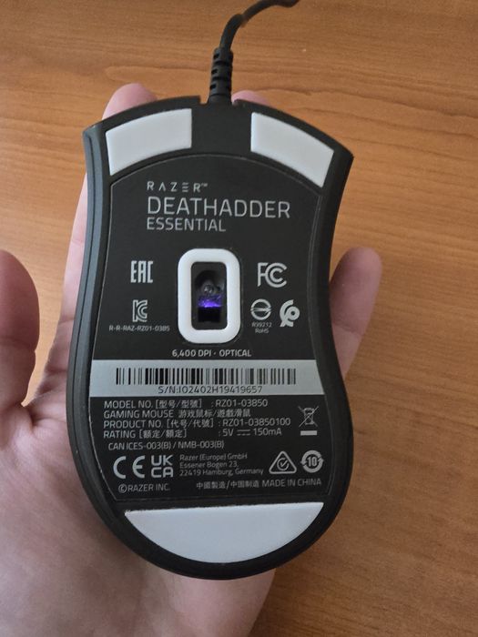 Razer DeathAdder Essential • 6400 DPI • Отлично състояние