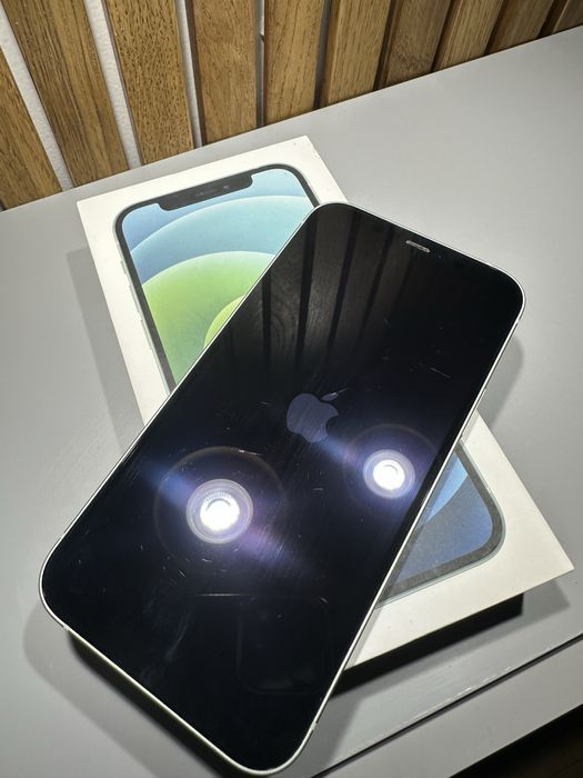 iPhone 12 128GB Mint Green - Stare foarte buna, cutie originala