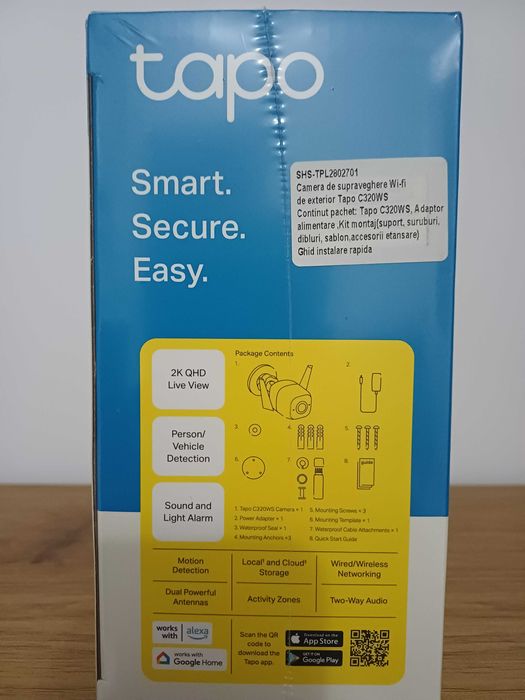 Cameră de supraveghere TAPO C320WS
