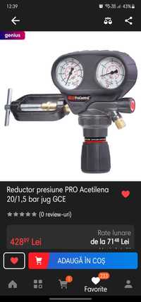 Reductor presiune acetilenă ProControl