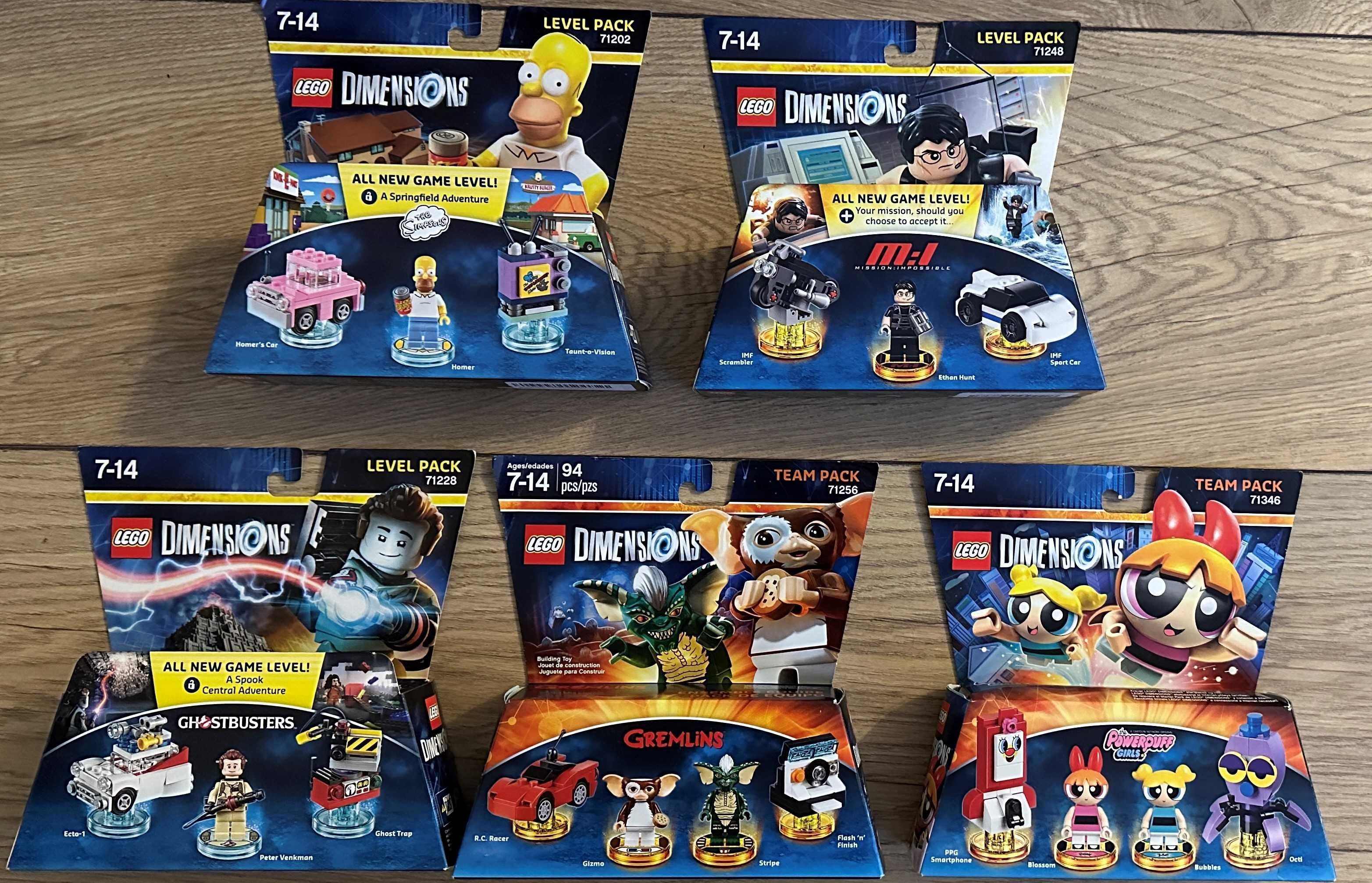 чисто нови комплекти Lego Dimensions Starter Pack, Fun Pack, Team Pack