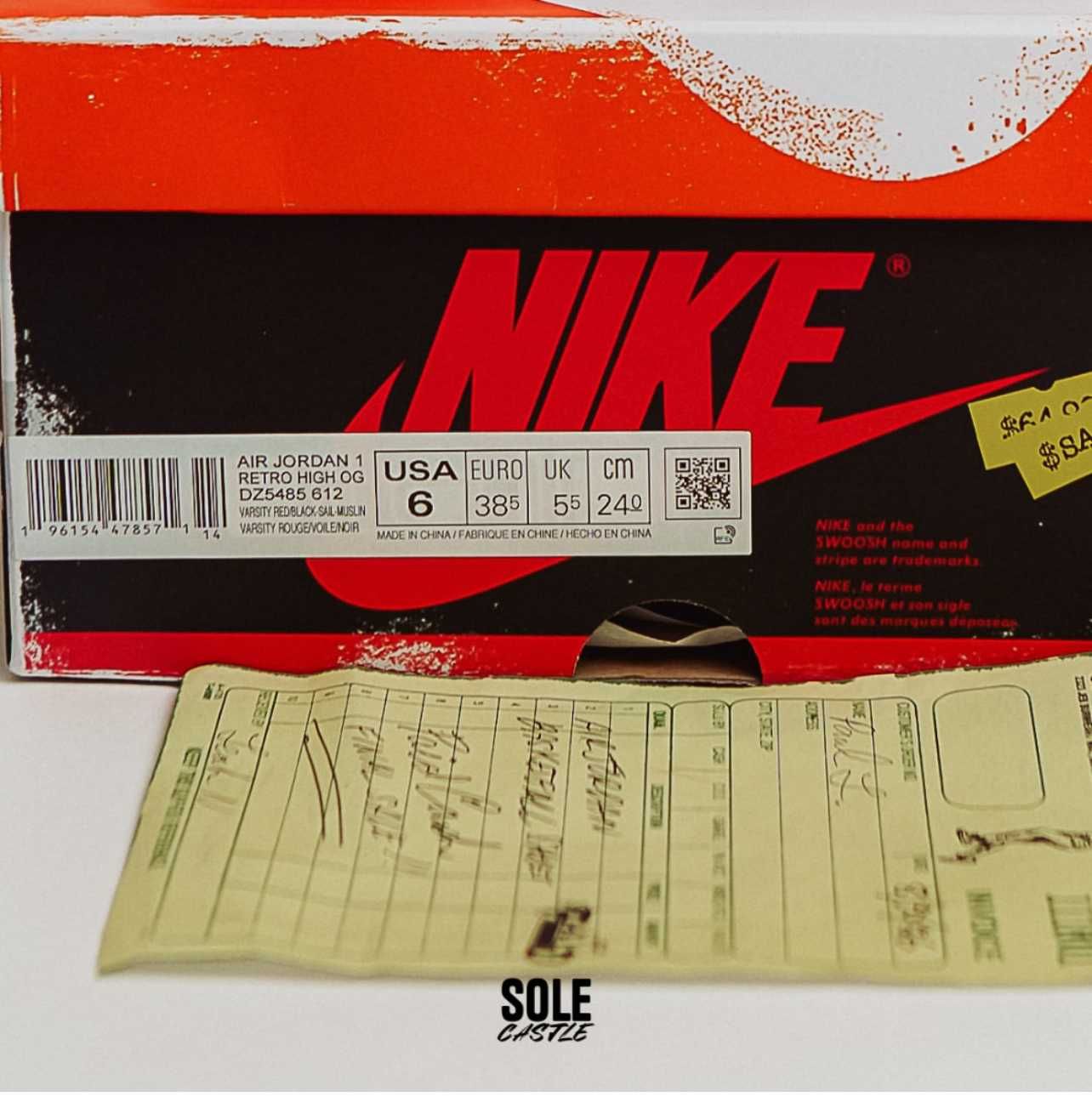 Nike Air Jordan 1 Retro High 'Lost and Found'