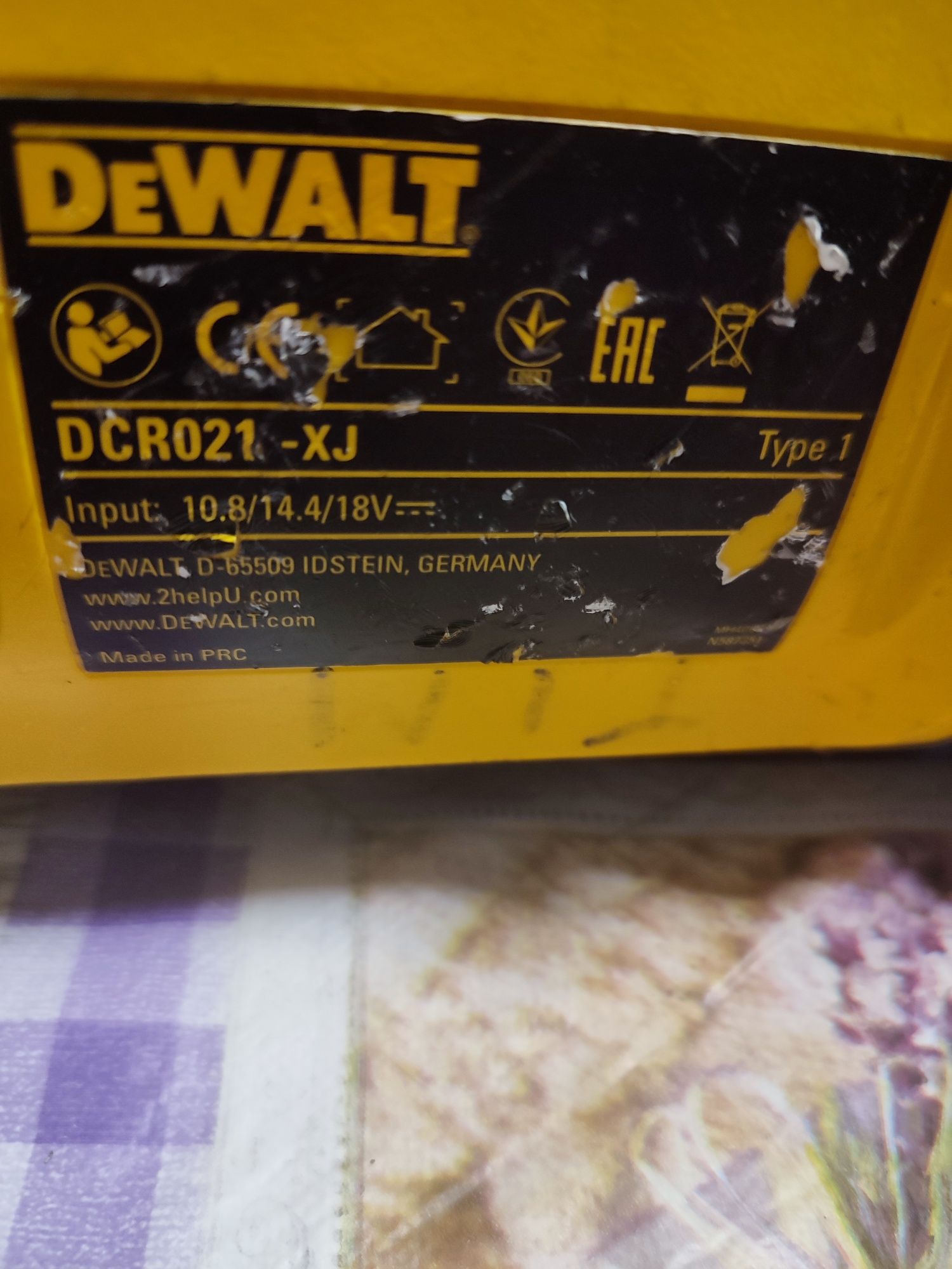 Radio șantier Dewalt dcr 021 xj