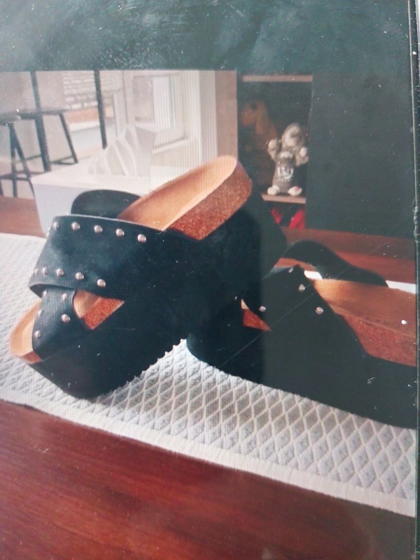 Saboti piele platform36