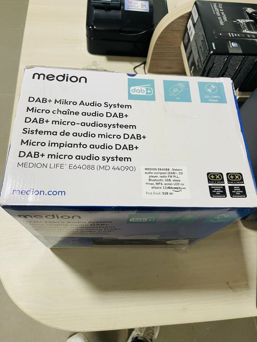 Sistem Audio Compact Medion E64088 - Bluetooth, Radio, CD Player