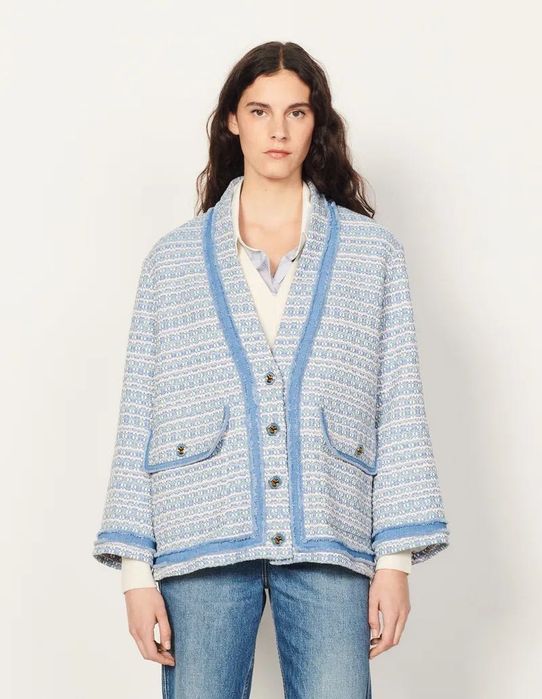 Синьо сако Sandro