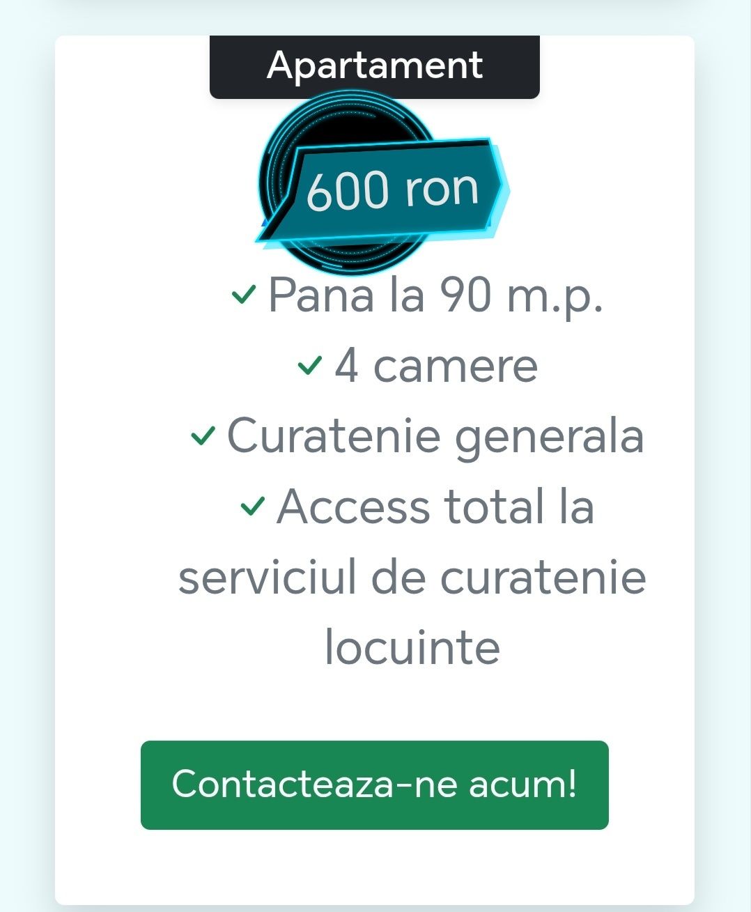 Servicii de curățenie /femeie de servici