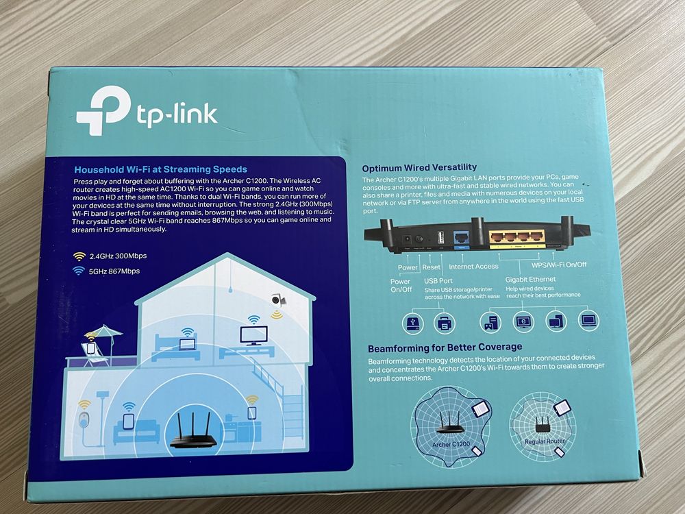 Vand router  Tp-Link AC1200 gigabyte si D-Link N300