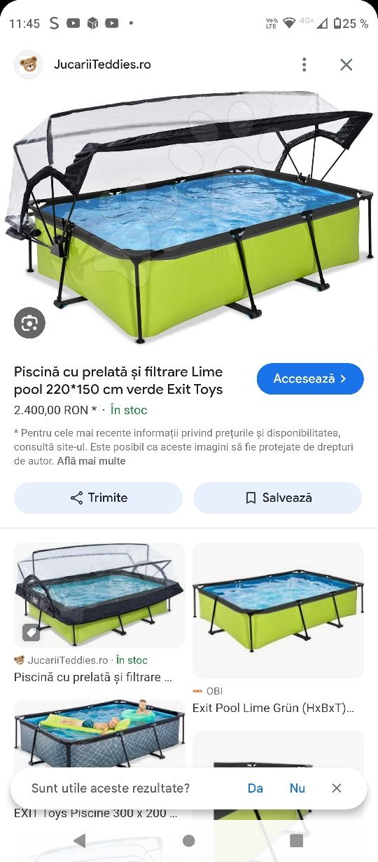 Piscina exterioara noua