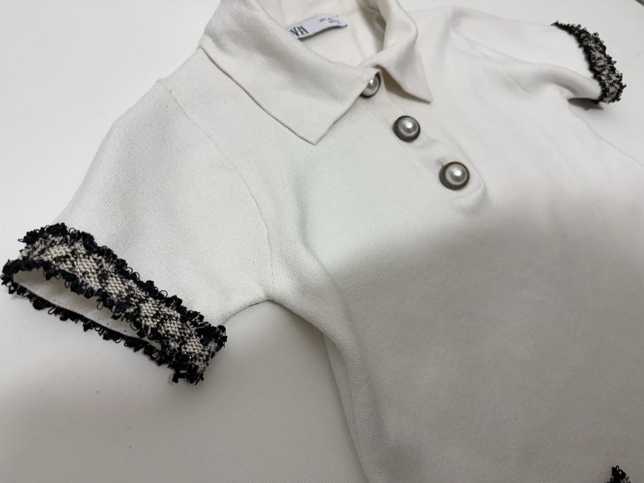 Rochie de tricot cu Nasturi Perle Zara | Mărimea S