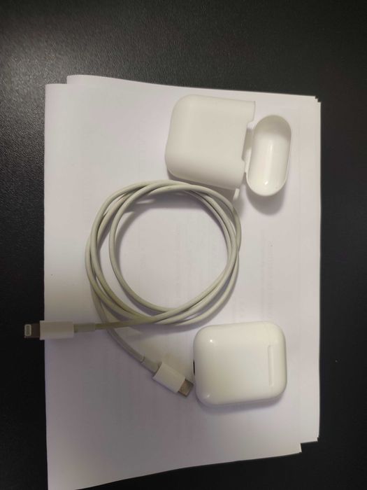 Airpods 2 Apple original cablu și husa