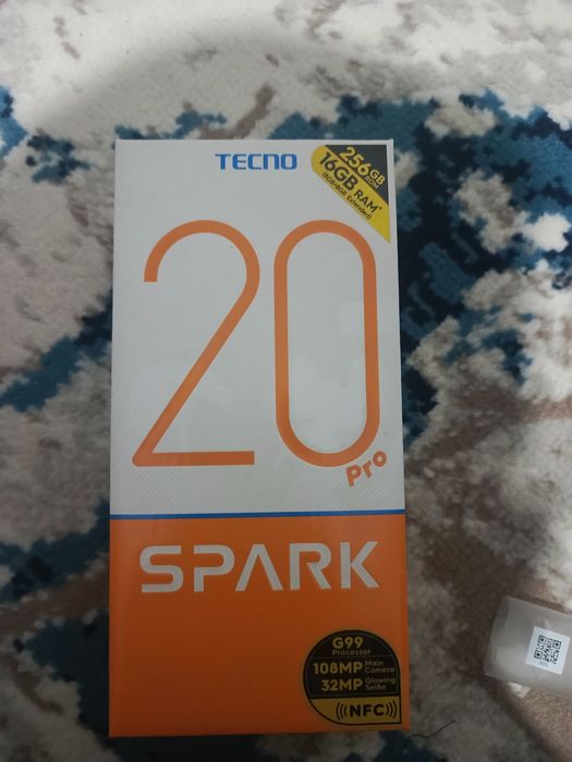 Tecno Spark 20 pro xotira 256/8