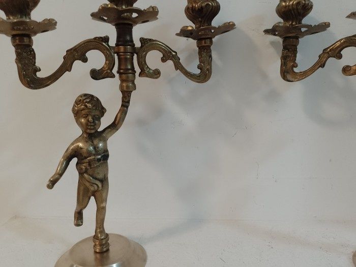 Set sfeșnice din bronz superbe obiecte pentru decor