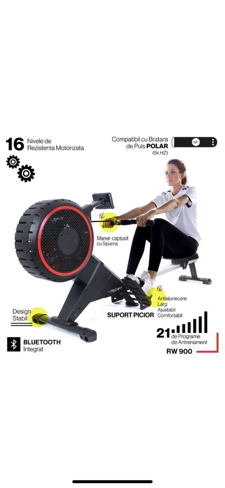 Aparat de vaslit TECHFIT RW-900 Volanta pe aer/ magnetic