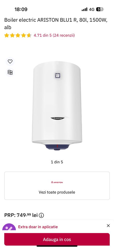 Boiler electric Ariston