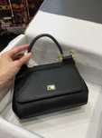 Geanta Dolce Gabbana Sicily 20 cm negru, Premium