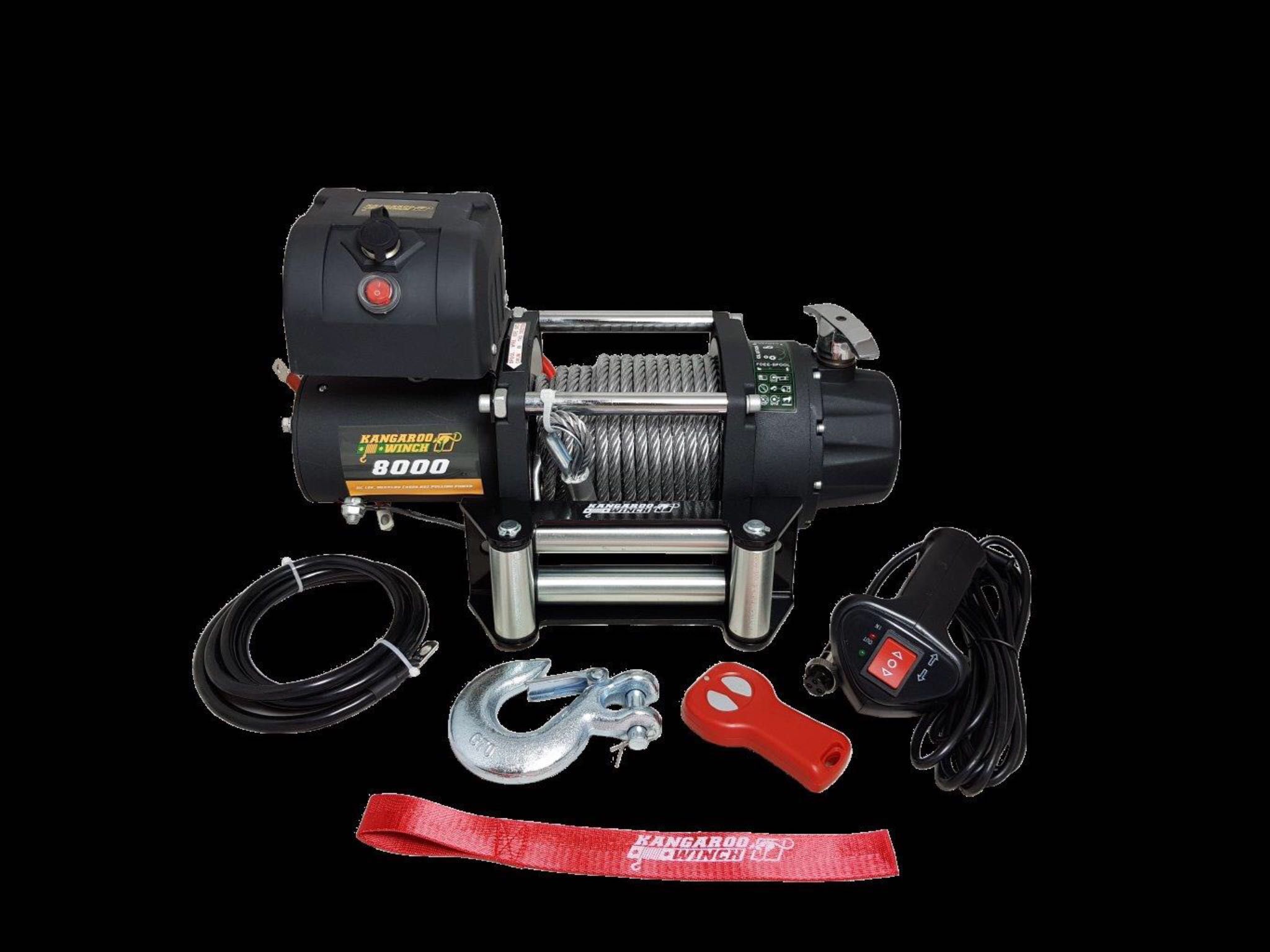 Troliu K 8000 E compact 12V KangarooWinch/PowerWinch Off Road