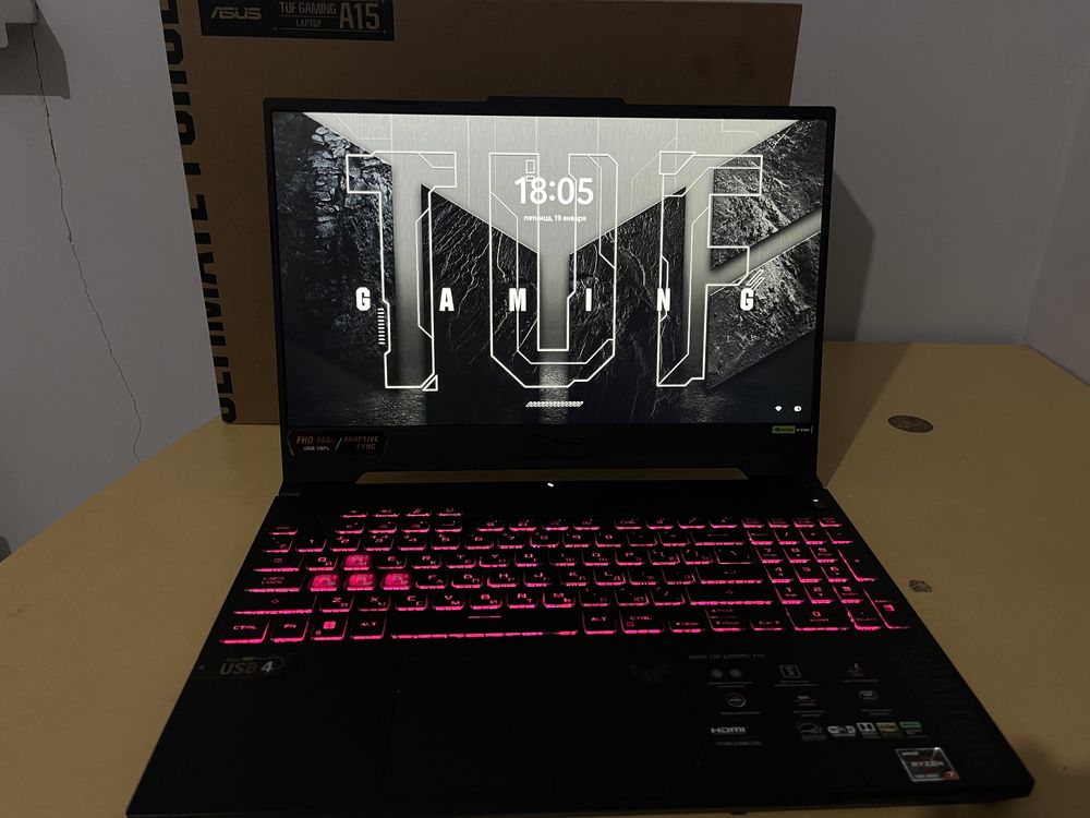 Новый ASUS TUF Gaming A15 RTX 4050 (AMD Ryzen 7)