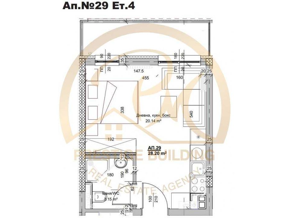 Продава се Едностаен апартамент в София, Малинова долина - 35 кв.м за 3143 €/кв.м - Снимка #13