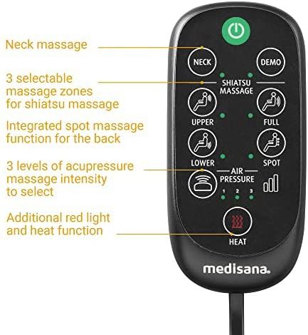 Husă scaun masaj Shiatsu Medisana MC825 "Noua generație". (NOUĂ)