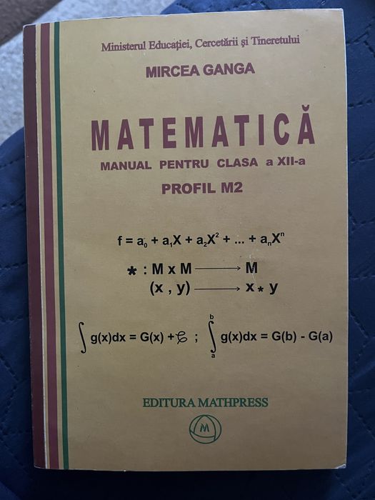 Manual pentru clasa a 12-a Matematica M2