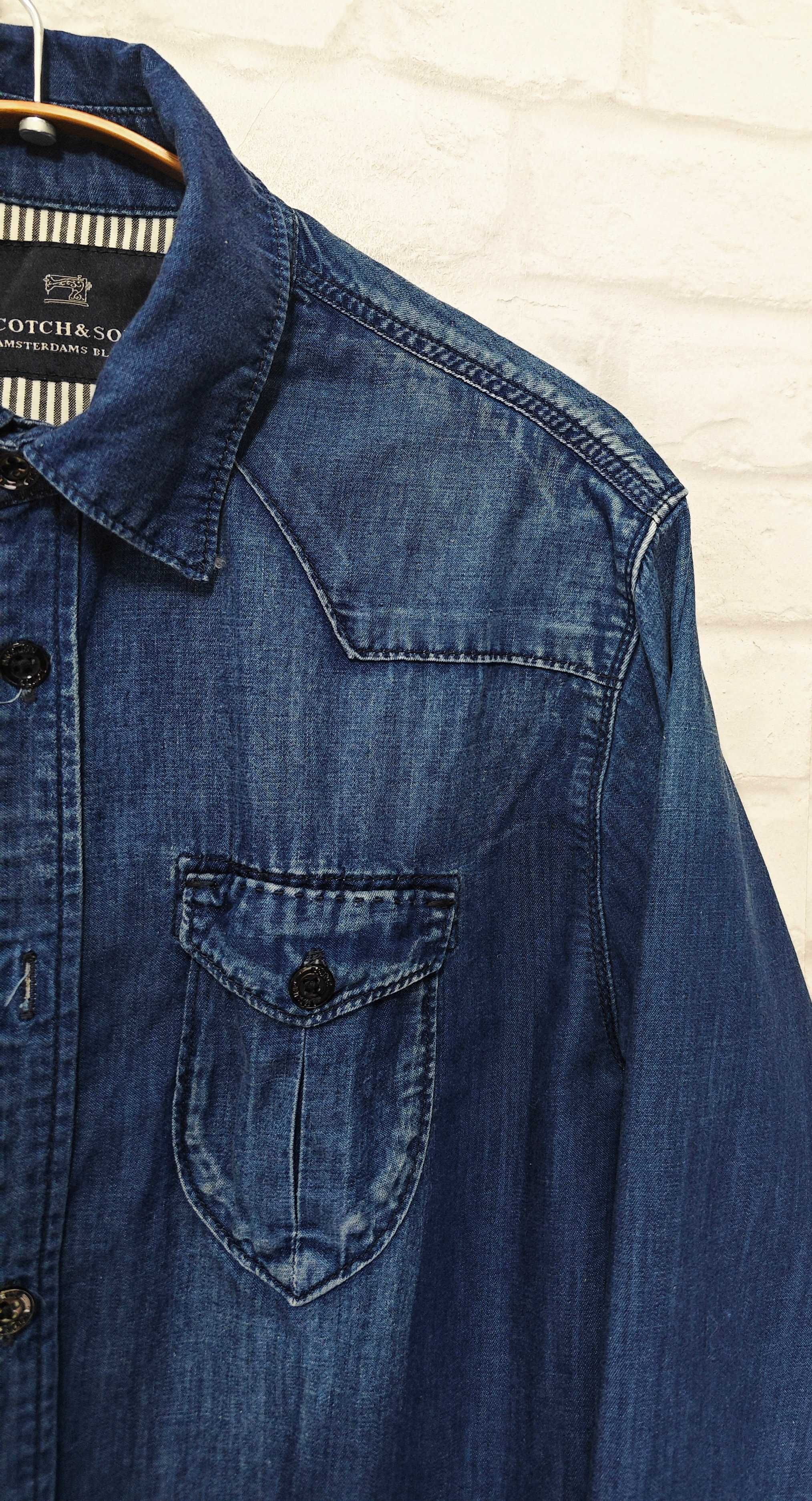Scotch & Soda Denim Оригинална мъжка риза размер М